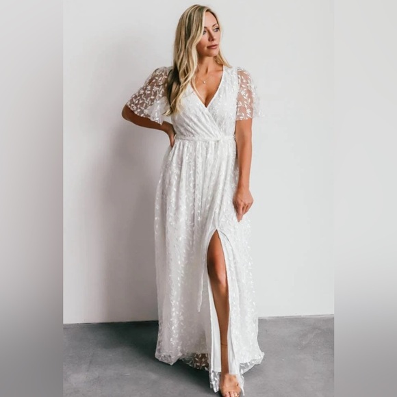 Marseille Embossed Maxi Dress - Baltic Born - Picture 2 of 4